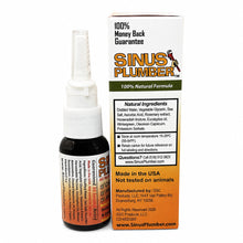 Load image into Gallery viewer, Sinus Plumber Natural Nasal Spray | Fast Sinus & Allergy Relief