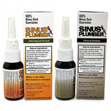 Load image into Gallery viewer, Sinus Plumber Pepper & Hydrogen Peroxide Nasal Spray 2-Pack | Cold & Flu Support