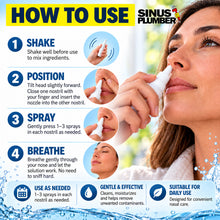 Load image into Gallery viewer, Sinus Plumber Hydrogen Peroxide Nasal Spray | Cold & Flu Support