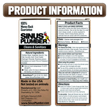 Load image into Gallery viewer, Sinus Plumber Hydrogen Peroxide Nasal Spray | Cold & Flu Support