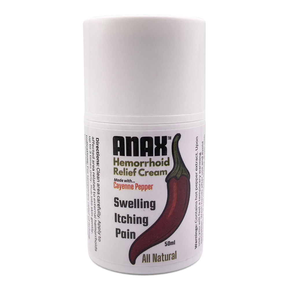 Anax Pepper Hemorrhoid Cream for Anal Itching, Pain and Swelling