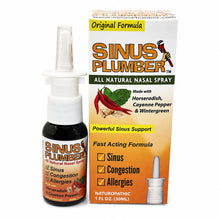Load image into Gallery viewer, Sinus Plumber Natural Nasal Spray | Fast Sinus &amp; Allergy Relief
