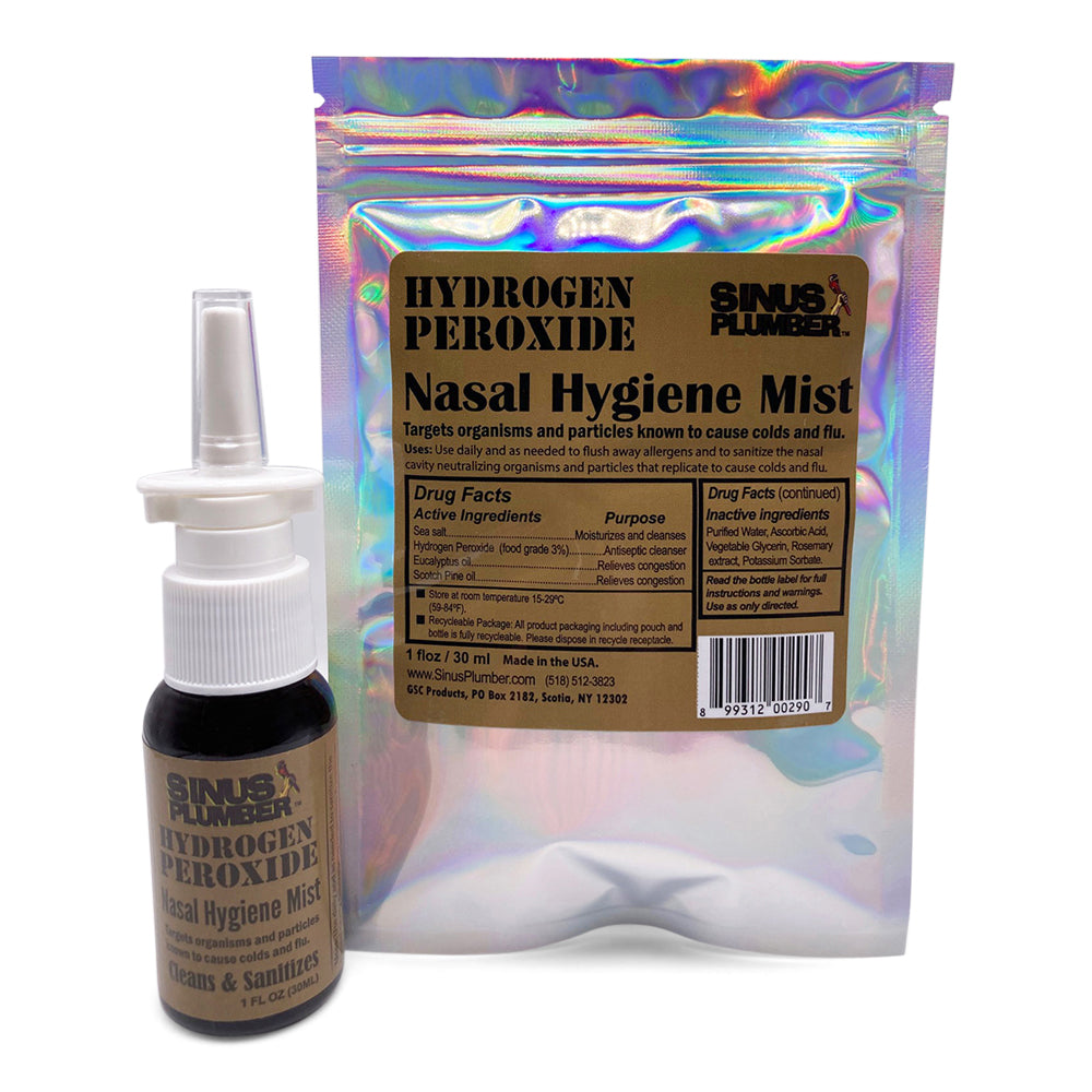 Hydrogen Peroxide Nasal Spray for Cold and Flu