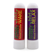Load image into Gallery viewer, Sinus Plumber Wake &amp; Relax Aromatherapy Inhaler Bundle Plus Sinus Relief
