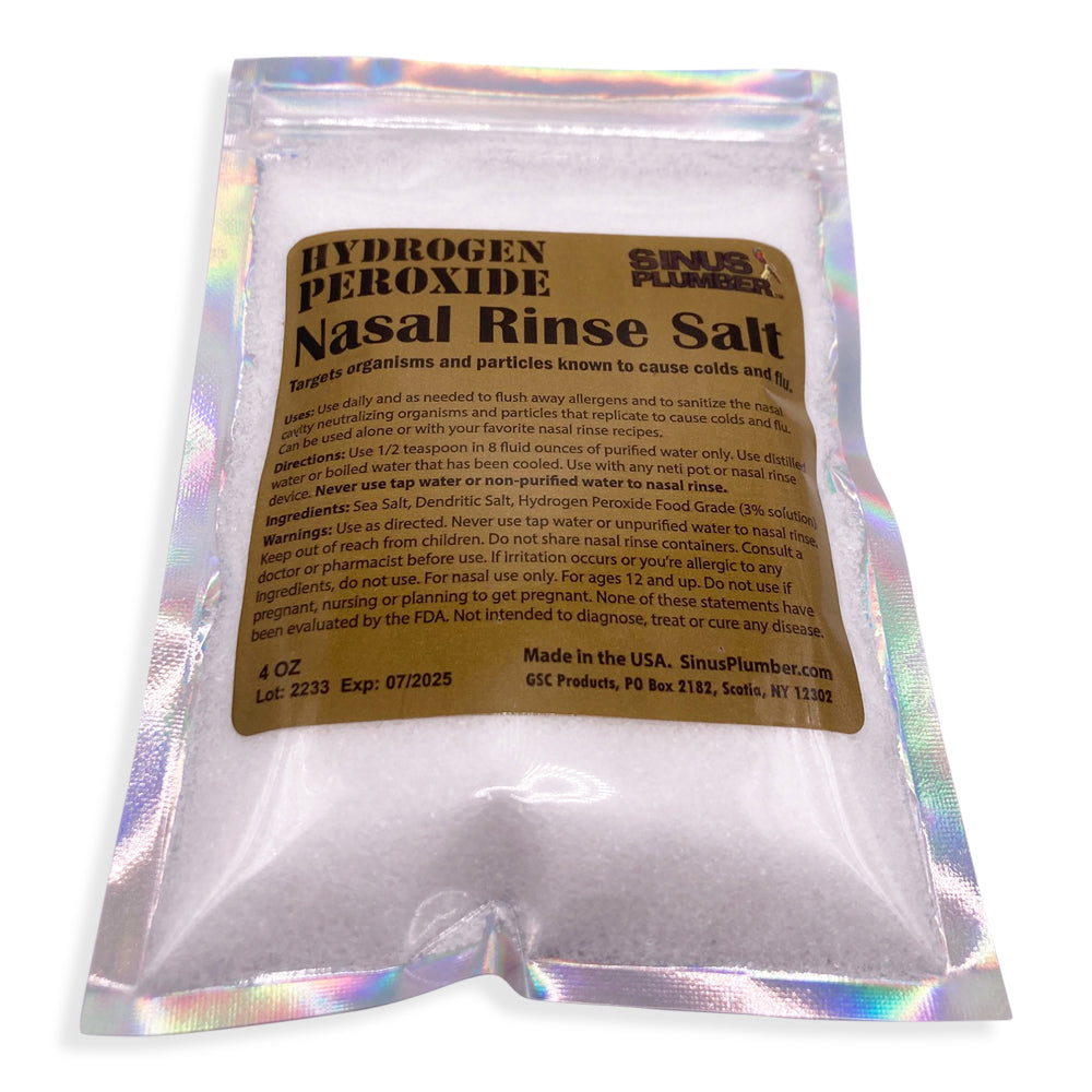 Hydrogen Peroxide Sinus Rinse Salt Mix
